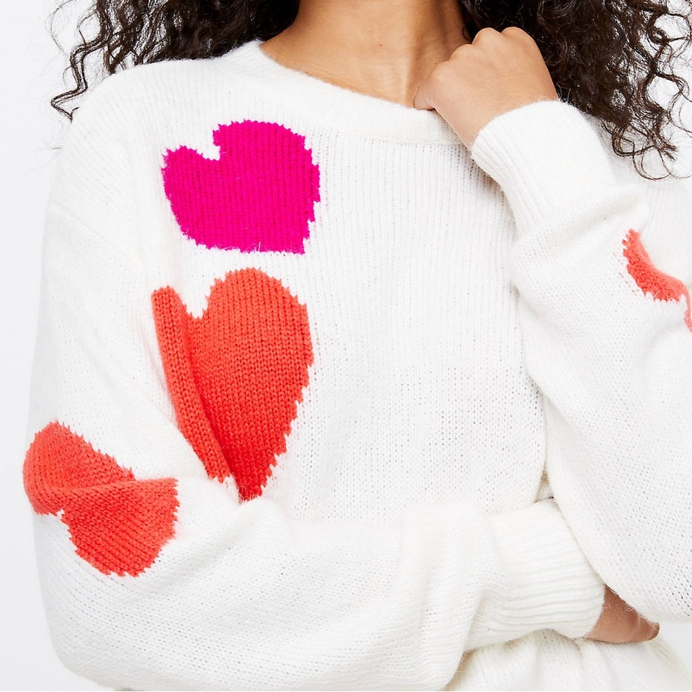 NWT Lou & Grey Heart Sweater